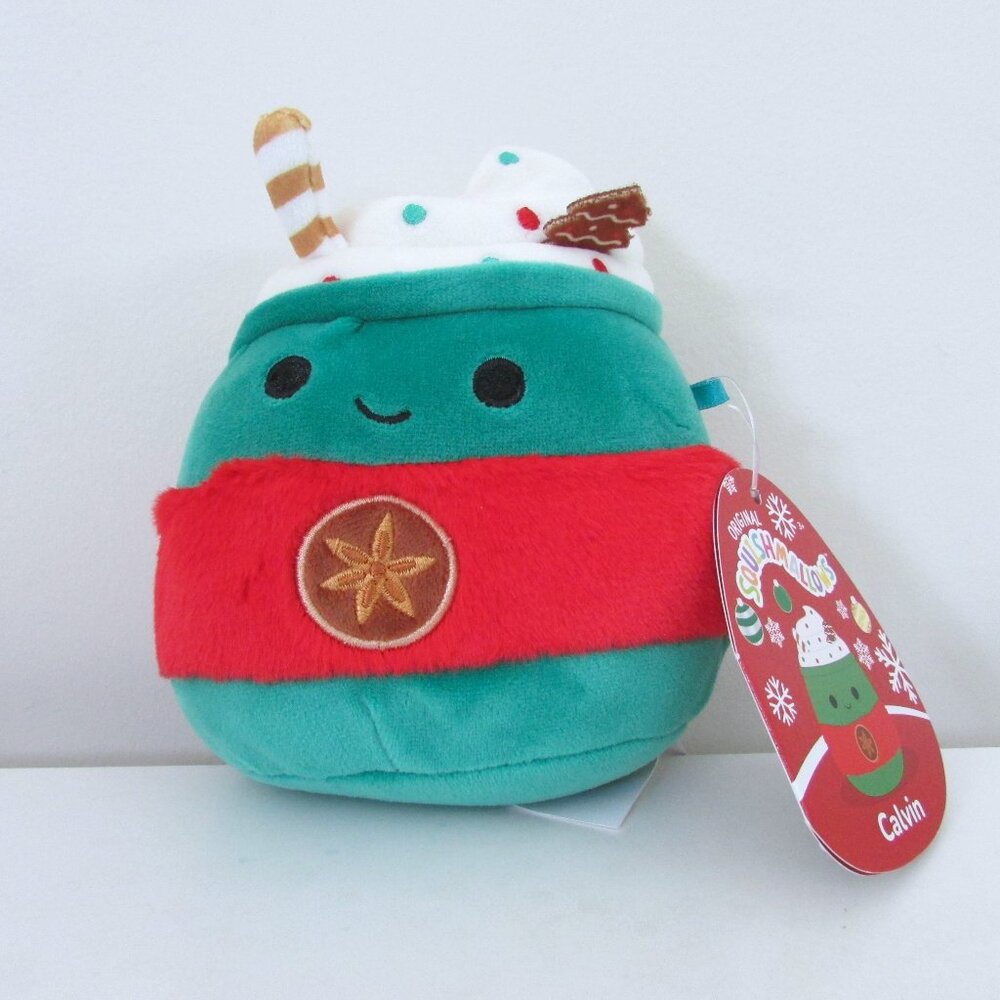 NEW Squishmallows 5" Holiday Latte "Calvin"